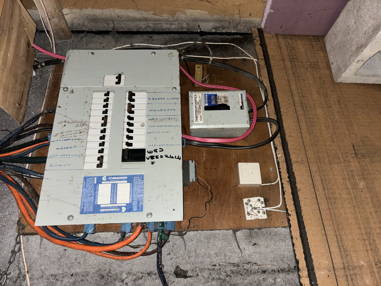Panneau électrique CVAC