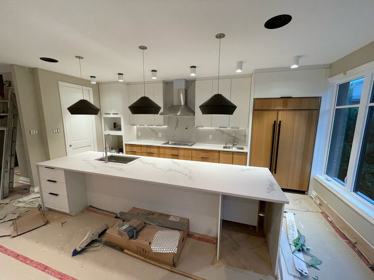 Cuisine moderne avec îlot